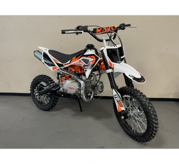 Kayo Dirtbike Kindermotocross TD125 mit 12/14“ Räder 4 Gang Schaltgetriebe